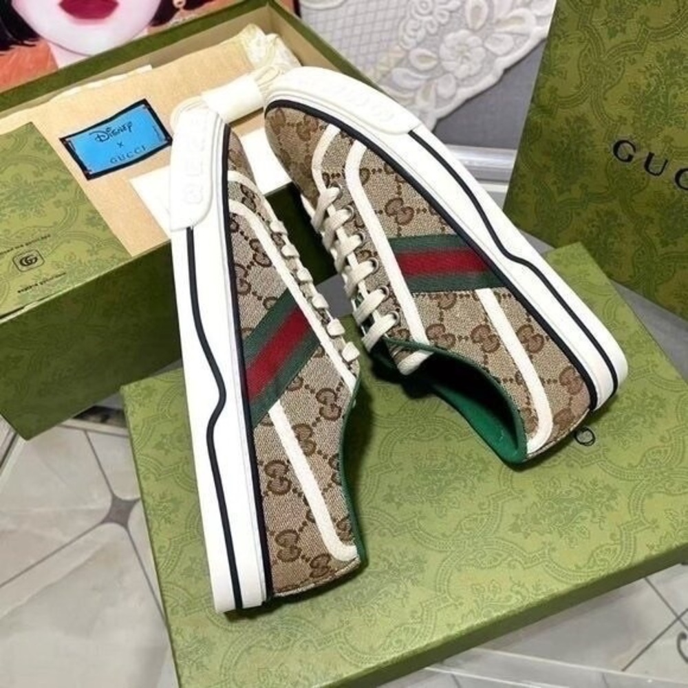 Women’s GG Guccis Tennis Shoes 1977 Sneaker - Picture 7 of 8